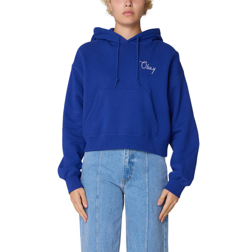 Obey Γυναικείο φούτερ Cities Cropped Hood Fleece